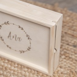 Caja Básica Madera Grabada