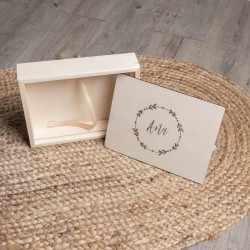 Caja Básica Madera Grabada