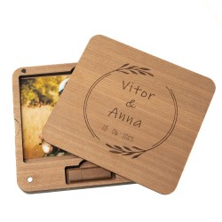 Caja Requena Madera Grabada